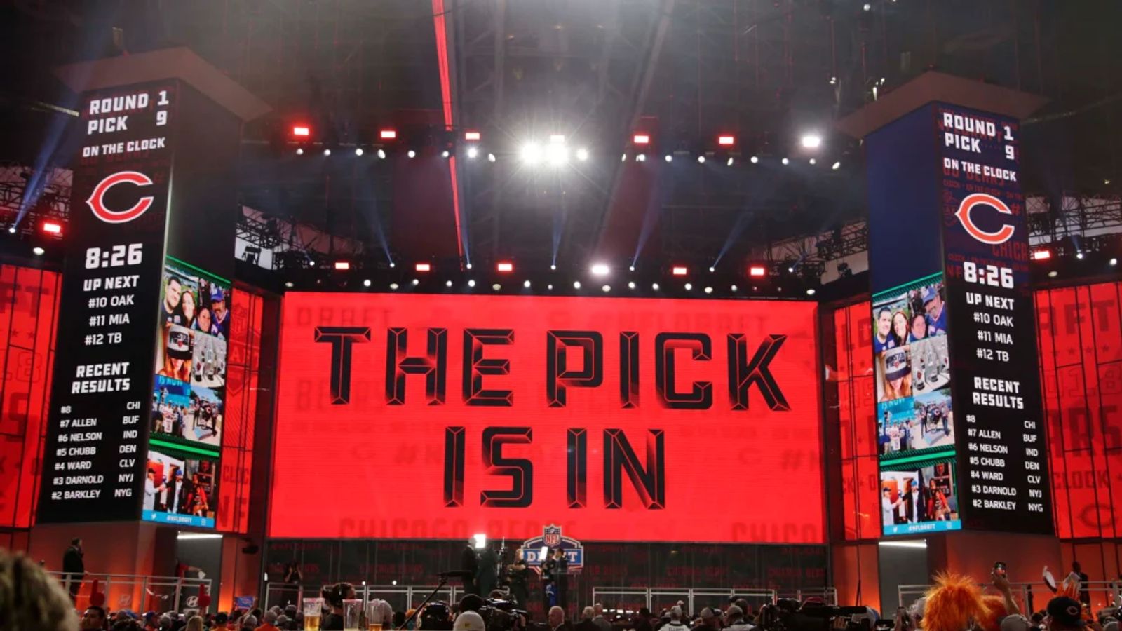 Here's where the Bears pick in the 1st round of the 2024 NFL Draft